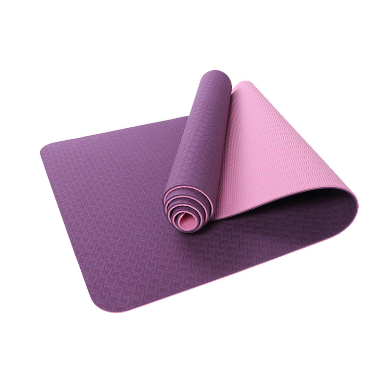 Yoga Mat Two-Color 6Mm Posture Line Yoga Mat Fitness Mat - Image 2